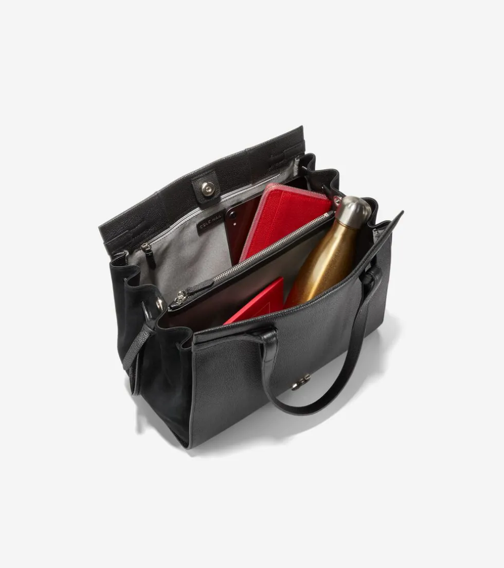 grand_ambition_sidecinch_satchel_3.webp Cole Haan Shoulder Bags*Grand Ambition Side-Cinch Satchel Black