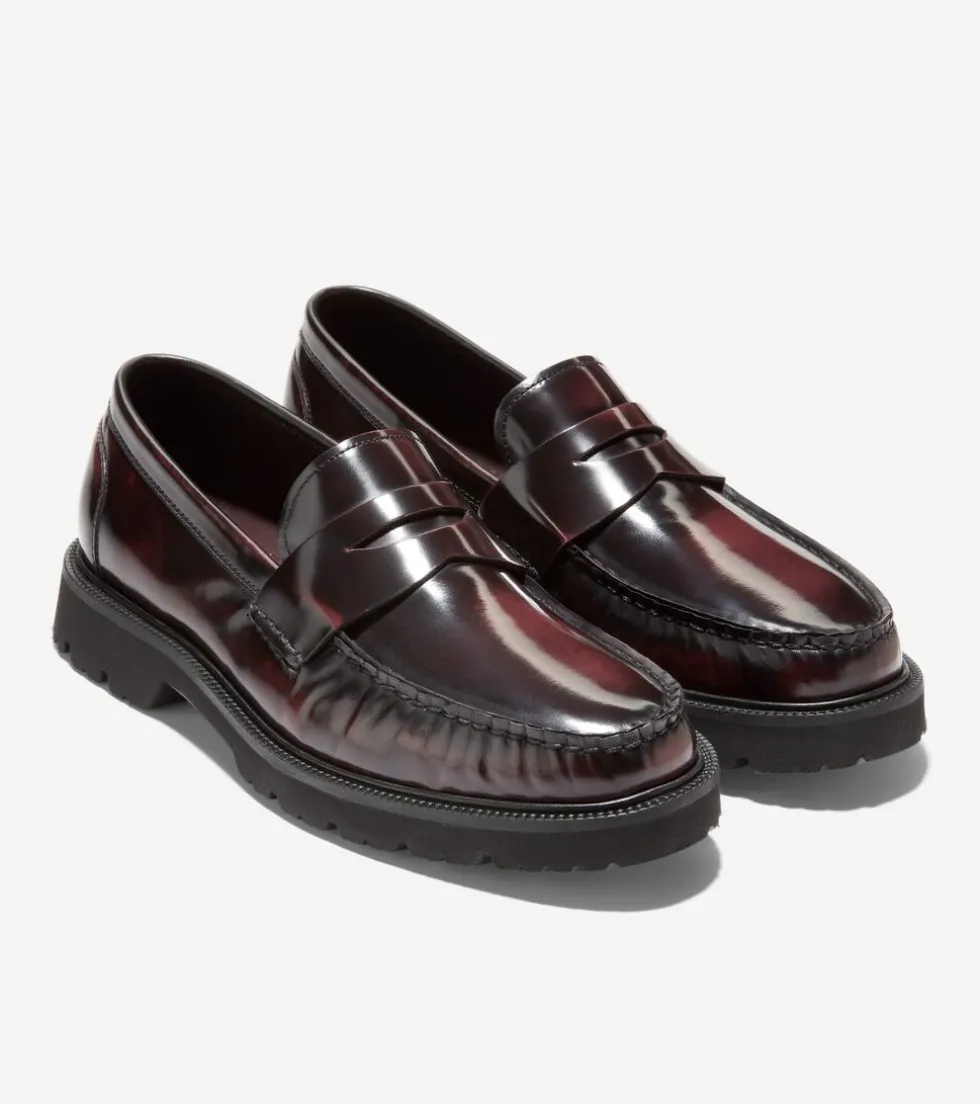 mens_american_classics_penny_loafer_3-2.webp Cole Haan Extended Sizes & Widths | Dress Shoes*Men's American Classics Penny Loafer DeepBurgundy-Black