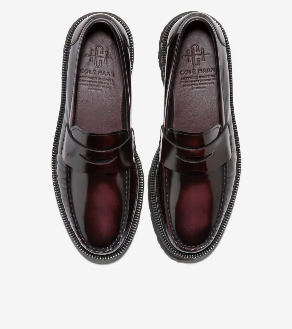 mens_american_classics_penny_loafer_4-2.webp Cole Haan Extended Sizes & Widths | Dress Shoes*Men's American Classics Penny Loafer DeepBurgundy-Black