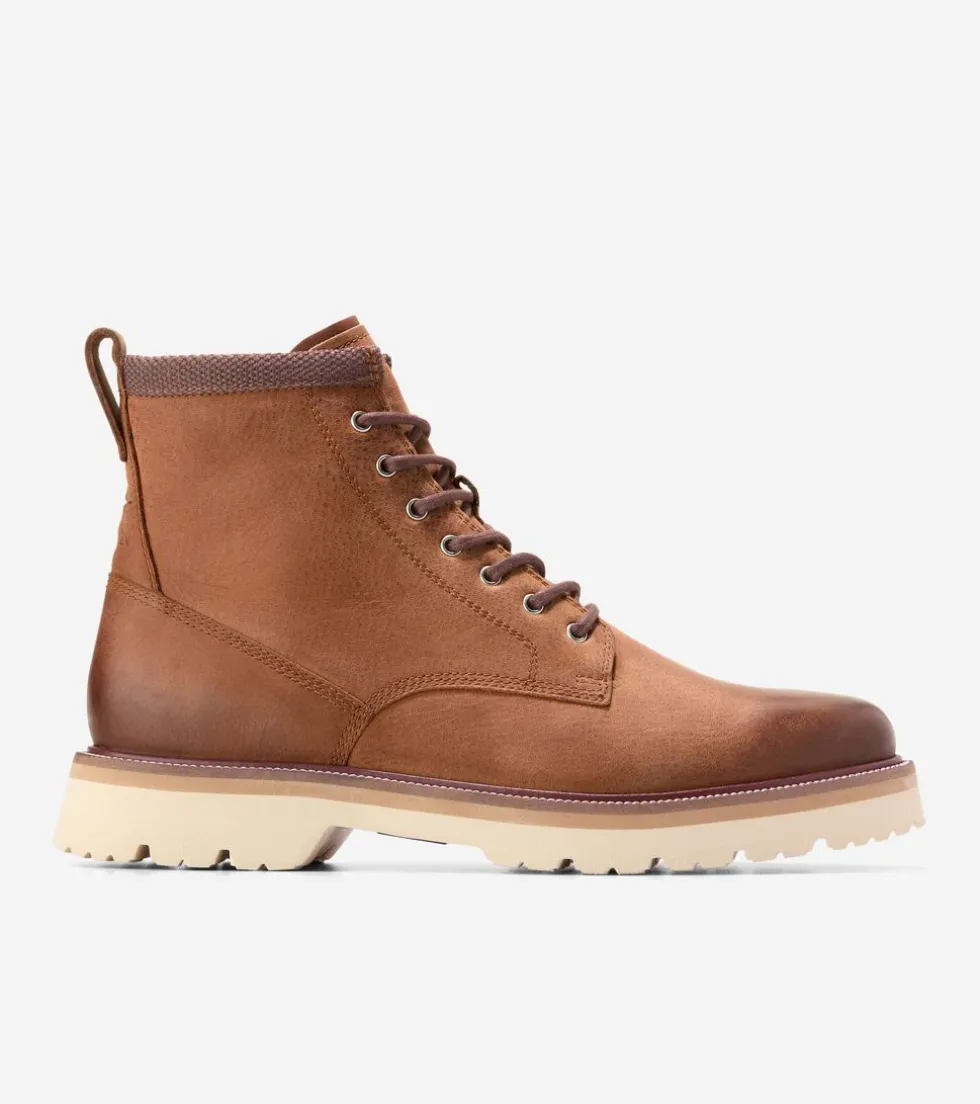 Cole Haan Extended Sizes & Widths | Boots*Men's American Classics Plain Toe Waterproof Boots BritishTan-AlabasterGleam