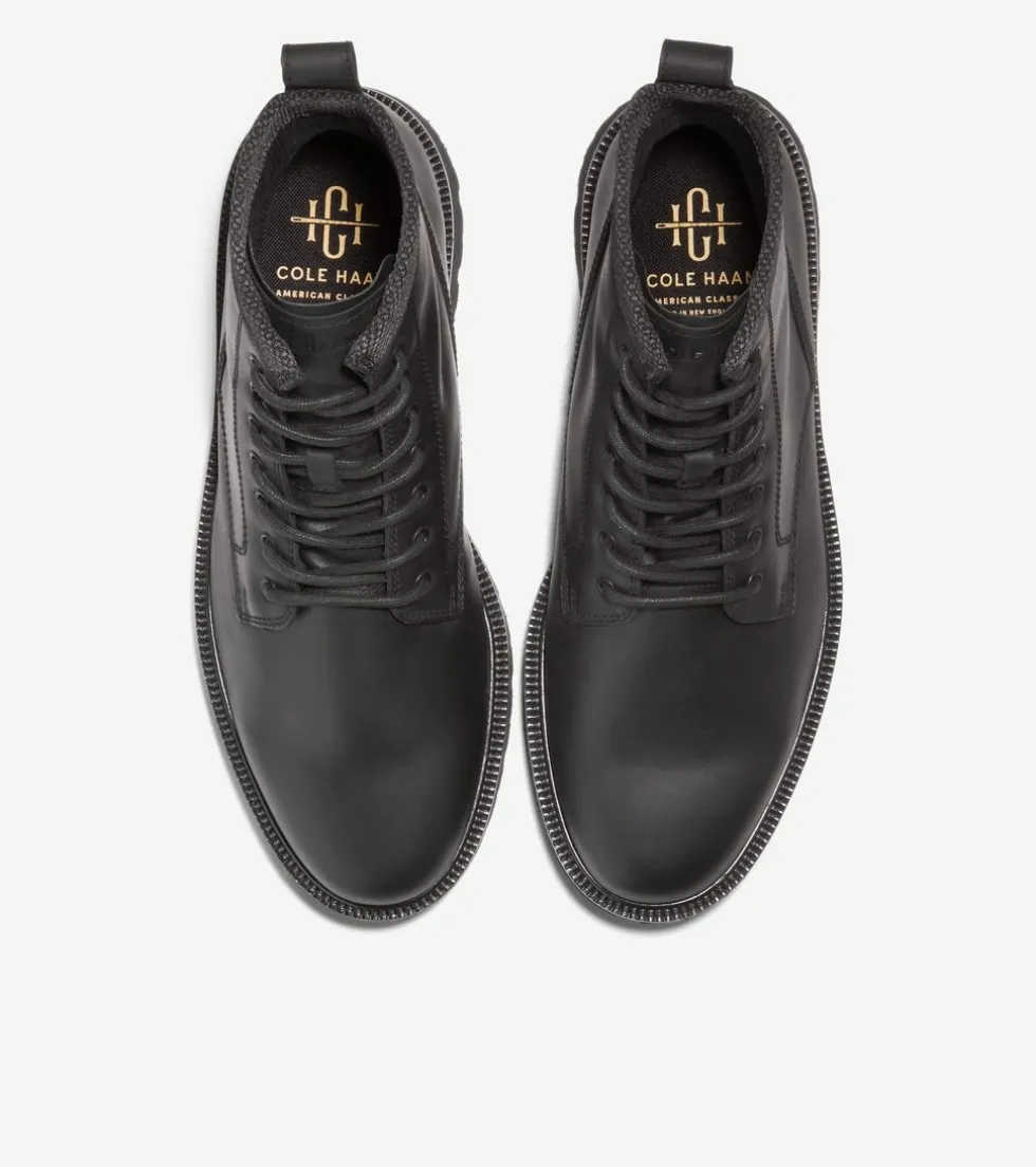 mens_american_classics_waterproof_plain_toe_boots_3.webp Cole Haan Extended Sizes & Widths | Boots*Men's American Classics Waterproof Plain Toe Boots Black
