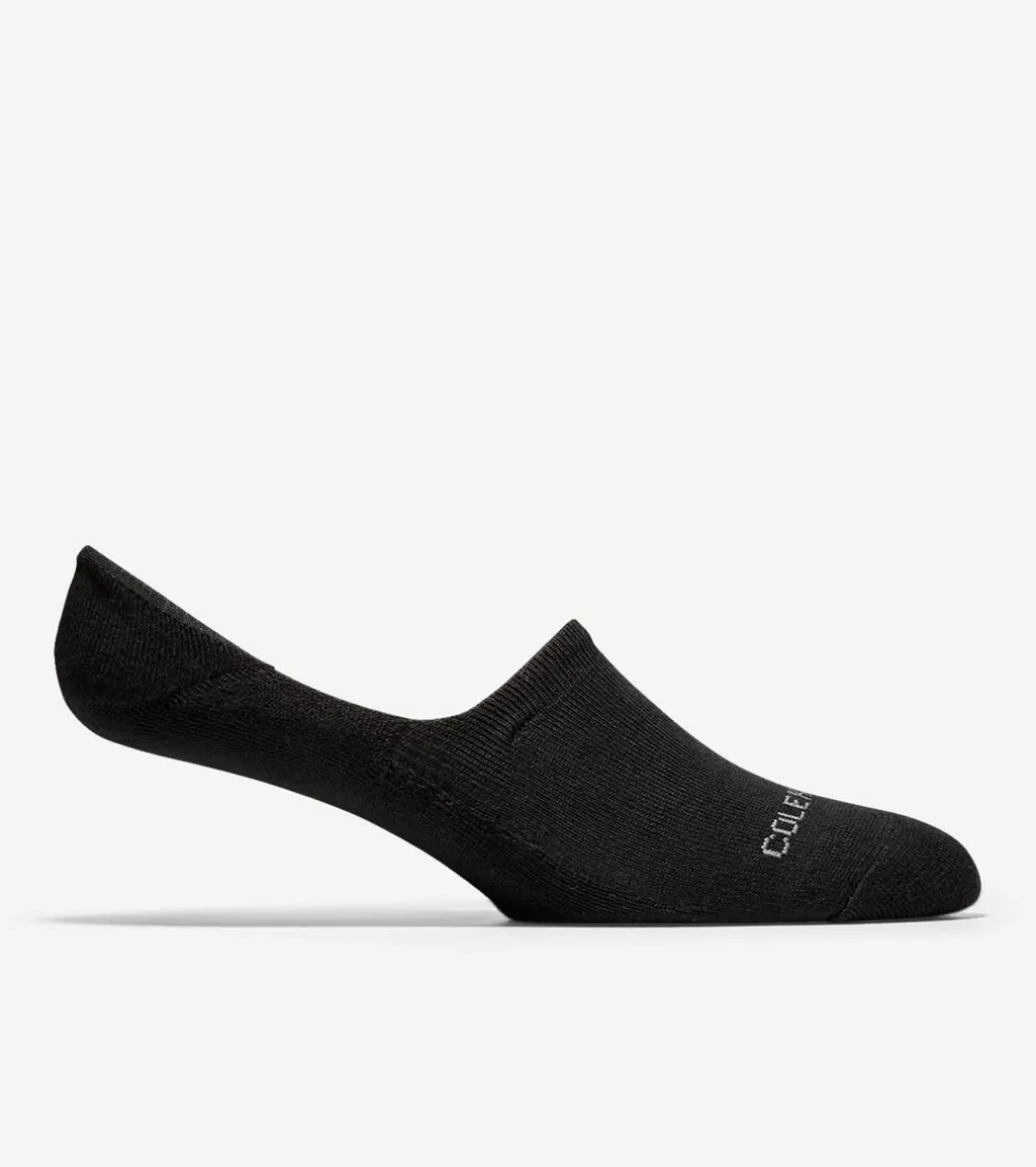 Cole Haan Socks*Men's Casual Cushion Sock Liner – 2 Pack Black