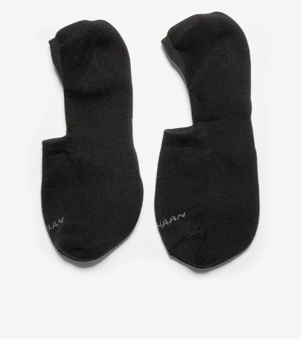 Cole Haan Socks*Men's Casual Cushion Sock Liner – 2 Pack Black