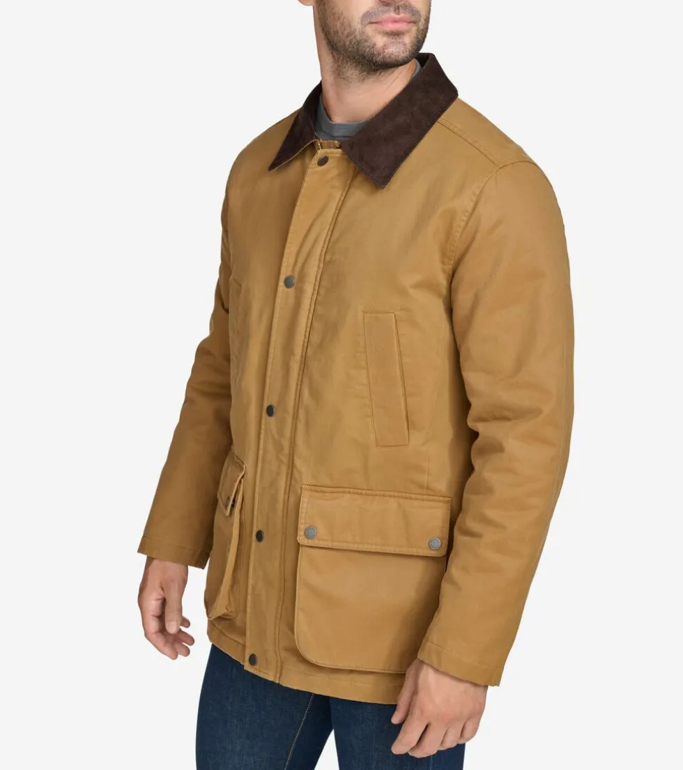 Cole Haan Rain Jackets | Outerwear*Men's Coated Rain Jacket Khaki