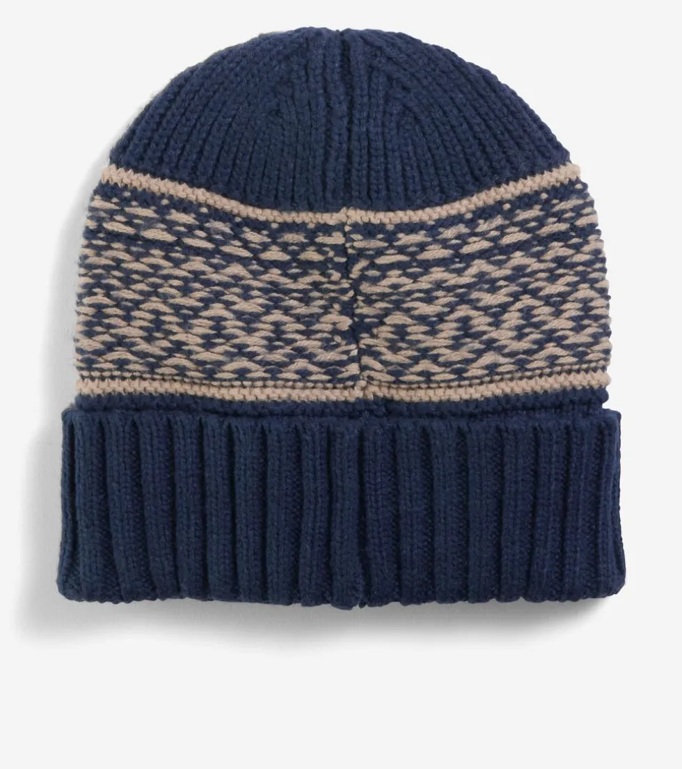 mens_fair_isle_beanie_2.webp Cole Haan Hats, Gloves, & Scarves | Hats, Gloves, & Scarves*Men's Fair Isle Beanie NavyBlazer