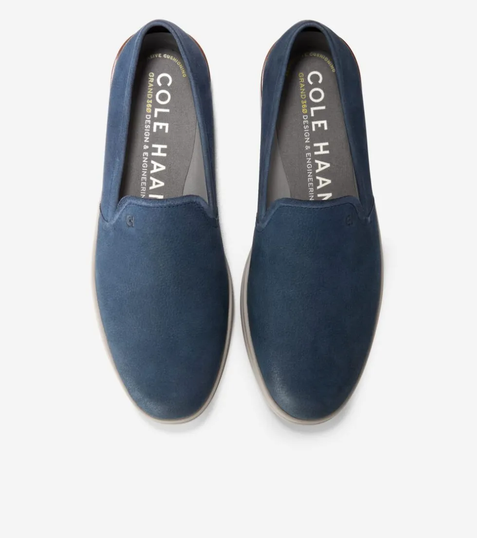 mens_grand_ambition_slipon_loafers_3-3.webp Cole Haan Loafers & Drivers*Men's Grand Ambition Slip-On Loafers Blueberry-OxfordTan