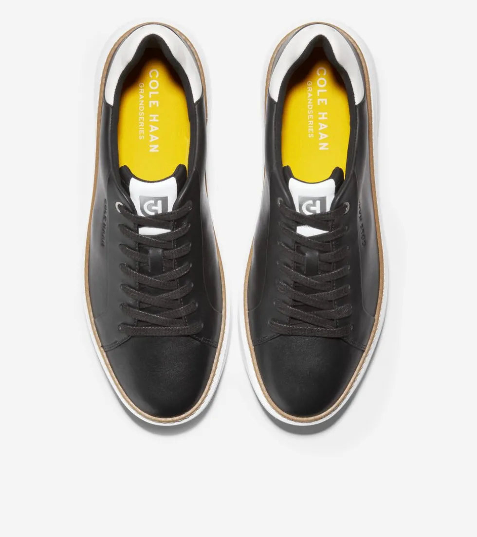 mens_grandproslash_topspin_sneakers_3-4.webp Cole Haan Extended Sizes & Widths | Sneakers*Men's GrandPrø Topspin Sneakers Black