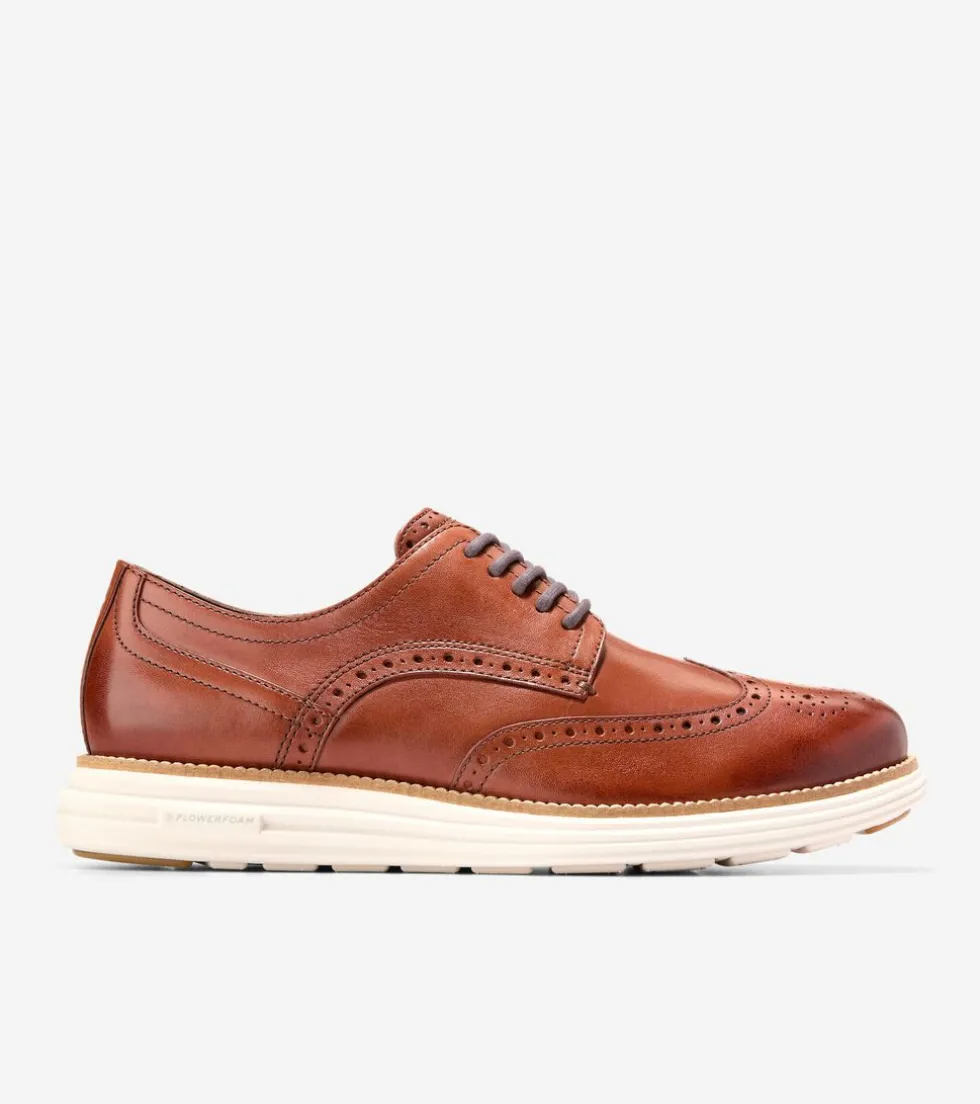 Cole Haan Extended Sizes & Widths | Dress Shoes*Men's ØriginalGrand Remastered Wingtip Oxfords Woodbury-Ivory
