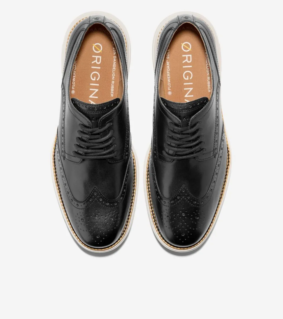 mens_oslashriginalgrand_remastered_wingtip_oxfords_3-3.webp Cole Haan Extended Sizes & Widths | Dress Shoes*Men's ØriginalGrand Remastered Wingtip Oxfords Black-Ivory