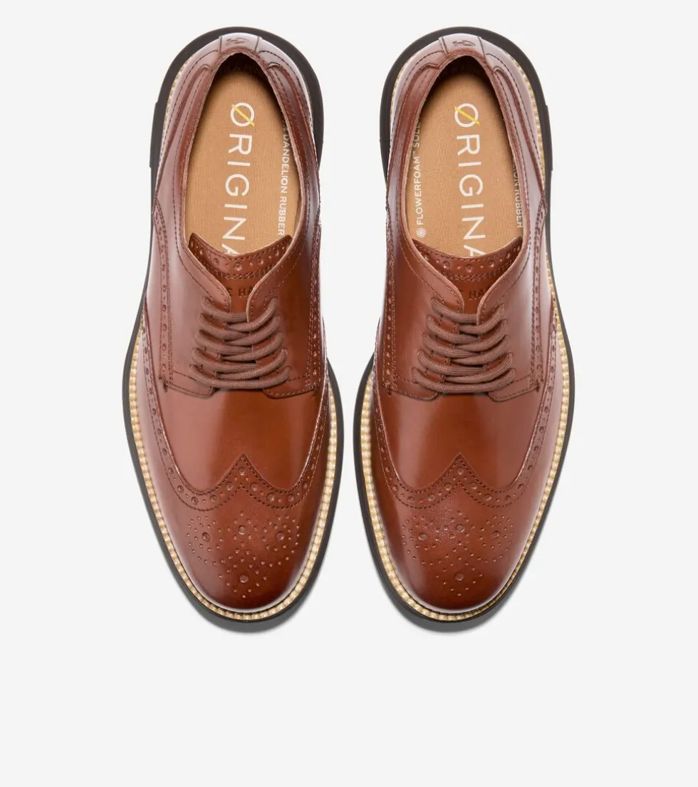 mens_oslashriginalgrand_remastered_wingtip_oxfords_3-4.webp Cole Haan Extended Sizes & Widths | Dress Shoes*Men's ØriginalGrand Remastered Wingtip Oxfords Woodbury-Java