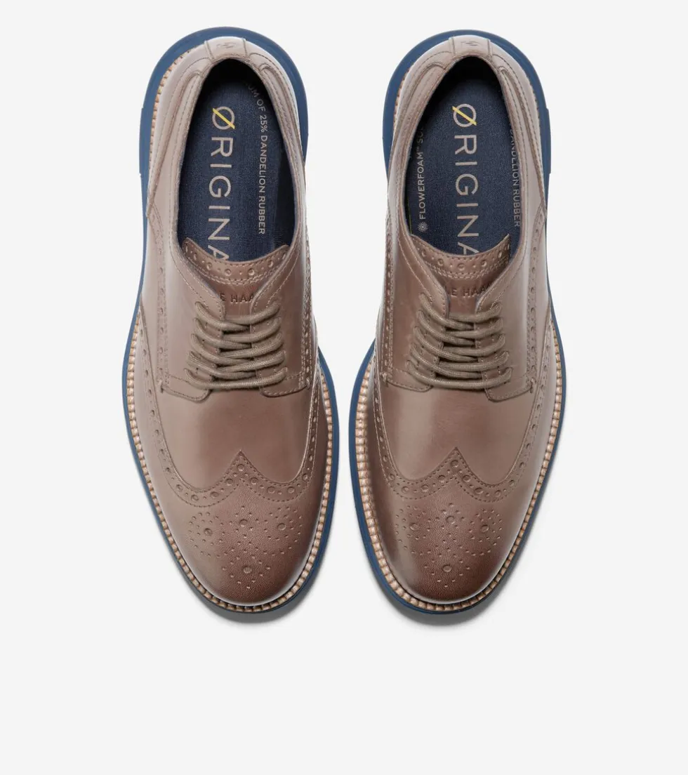 mens_oslashriginalgrand_remastered_wingtip_oxfords_4-7.webp Cole Haan Extended Sizes & Widths | Dress Shoes*Men's ØriginalGrand Remastered Wingtip Oxfords Lava-Blueberry