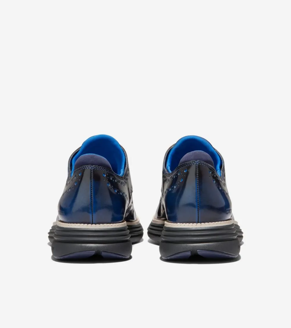 mens_oslashriginalgrand_ultra_wingtip_oxfords_2-3.webp Cole Haan Dress Shoes | Oxfords*Men's ØriginalGrand Ultra Wingtip Oxfords PacificBlueBrush-Off-Black