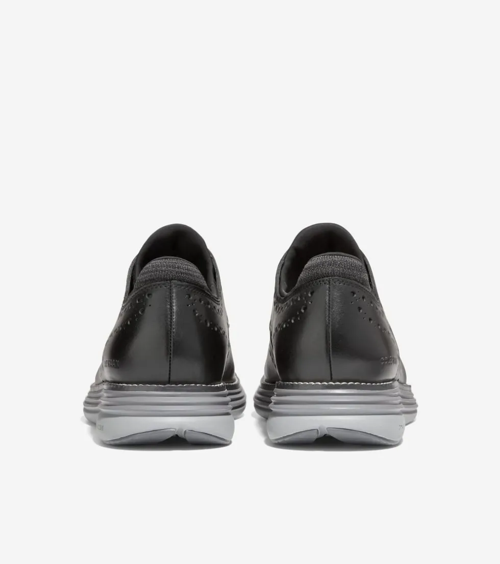 mens_oslashriginalgrand_ultra_wingtip_oxfords_2-7.webp Cole Haan Extended Sizes & Widths | Dress Shoes*Men's ØriginalGrand Ultra Wingtip Oxfords BlackLeather-QuietShade