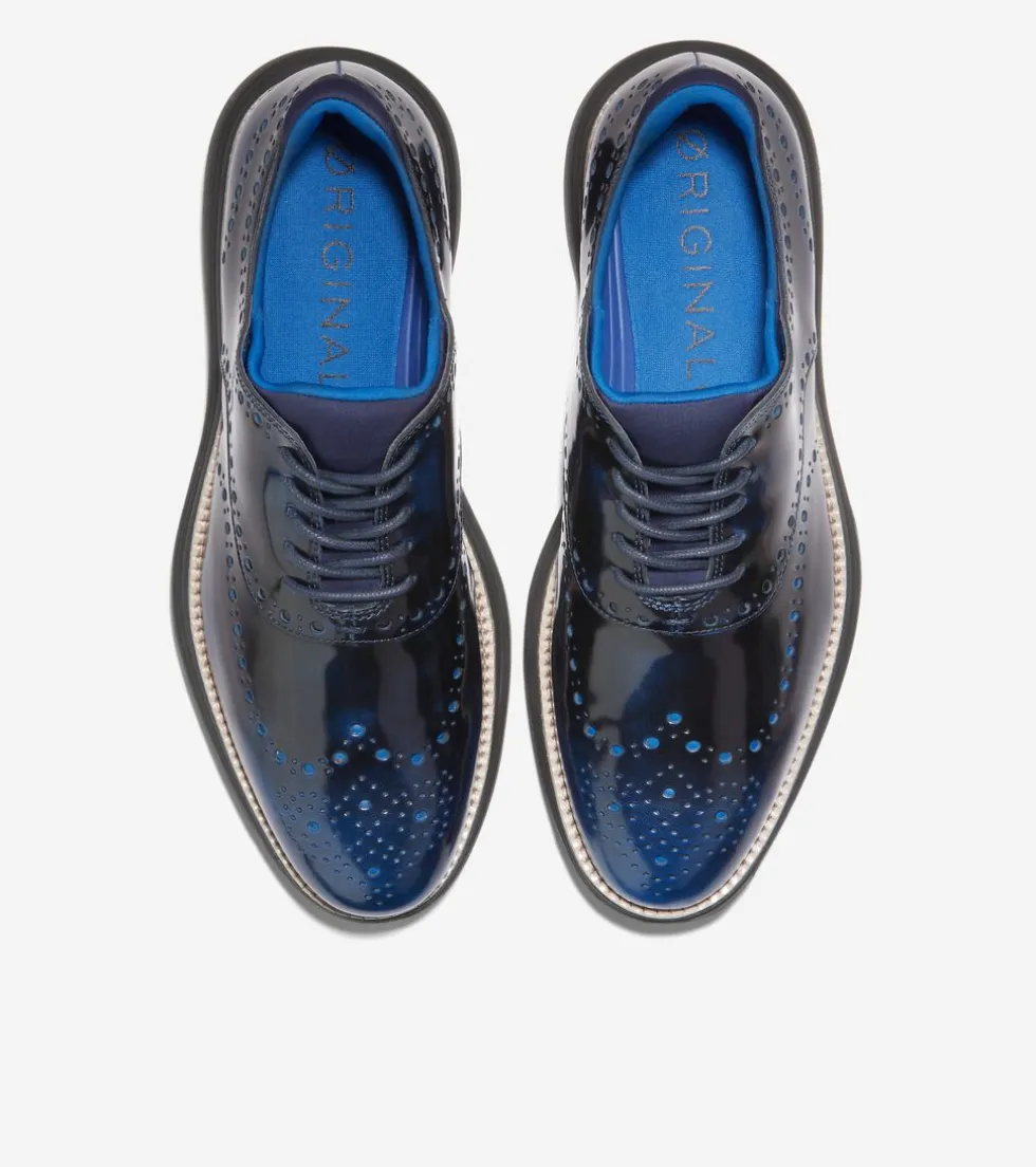 mens_oslashriginalgrand_ultra_wingtip_oxfords_3-3.webp Cole Haan Dress Shoes | Oxfords*Men's ØriginalGrand Ultra Wingtip Oxfords PacificBlueBrush-Off-Black