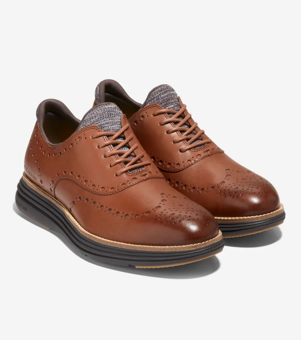 mens_oslashriginalgrand_ultra_wingtip_oxfords_4-5.webp Cole Haan Dress Shoes | Oxfords*Men's ØriginalGrand Ultra Wingtip Oxfords WoodburyLeather-Java