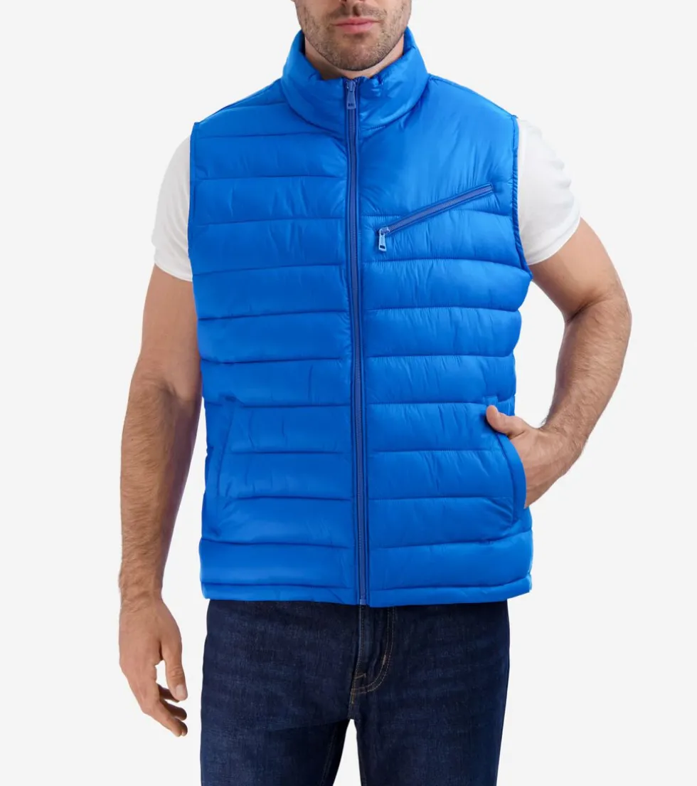 Cole Haan Vests | Outerwear*Men's Quilted Vest CobaltBlue
