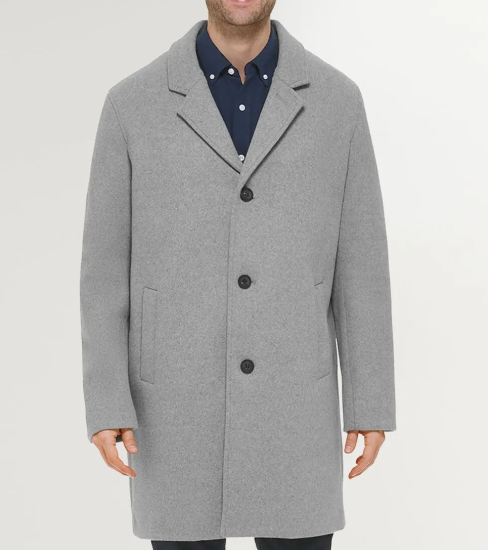 mens_stretch_wool_top_coat_3.webp Cole Haan Wool Coats | Car Coats & Blazers*Men's Stretch Wool Top Coat LightGrey
