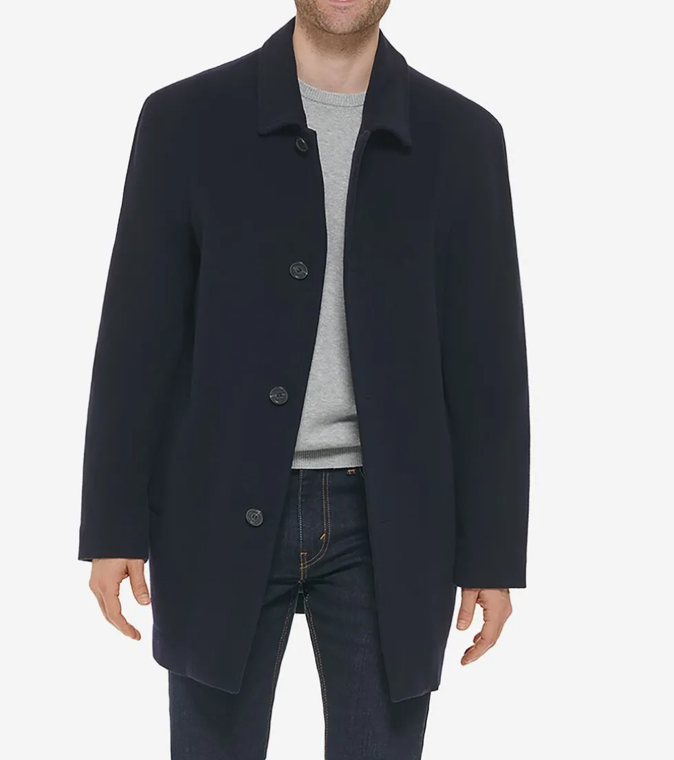 Cole Haan Wool Coats | Car Coats & Blazers*Men's Wool Cashmere Top Coat Navy