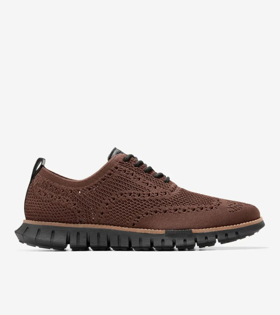 Cole Haan Extended Sizes & Widths | Oxfords*Men's ZERØGRAND Remastered Stitchlite™ Wingtip Oxfords Madeira-Black