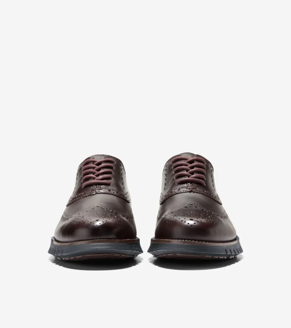 Cole Haan Extended Sizes & Widths | Dress Shoes*Men's ZERØGRAND Remastered Wingtip Oxfords Madeira-Black
