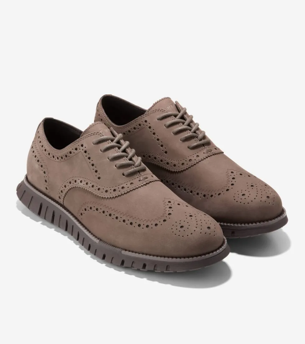 mens_zeroslashgrand_remastered_wingtip_oxfords_4-5.webp Cole Haan Extended Sizes & Widths | Oxfords*Men's ZERØGRAND Remastered Wingtip Oxfords Lava-Truffle-Chocolate