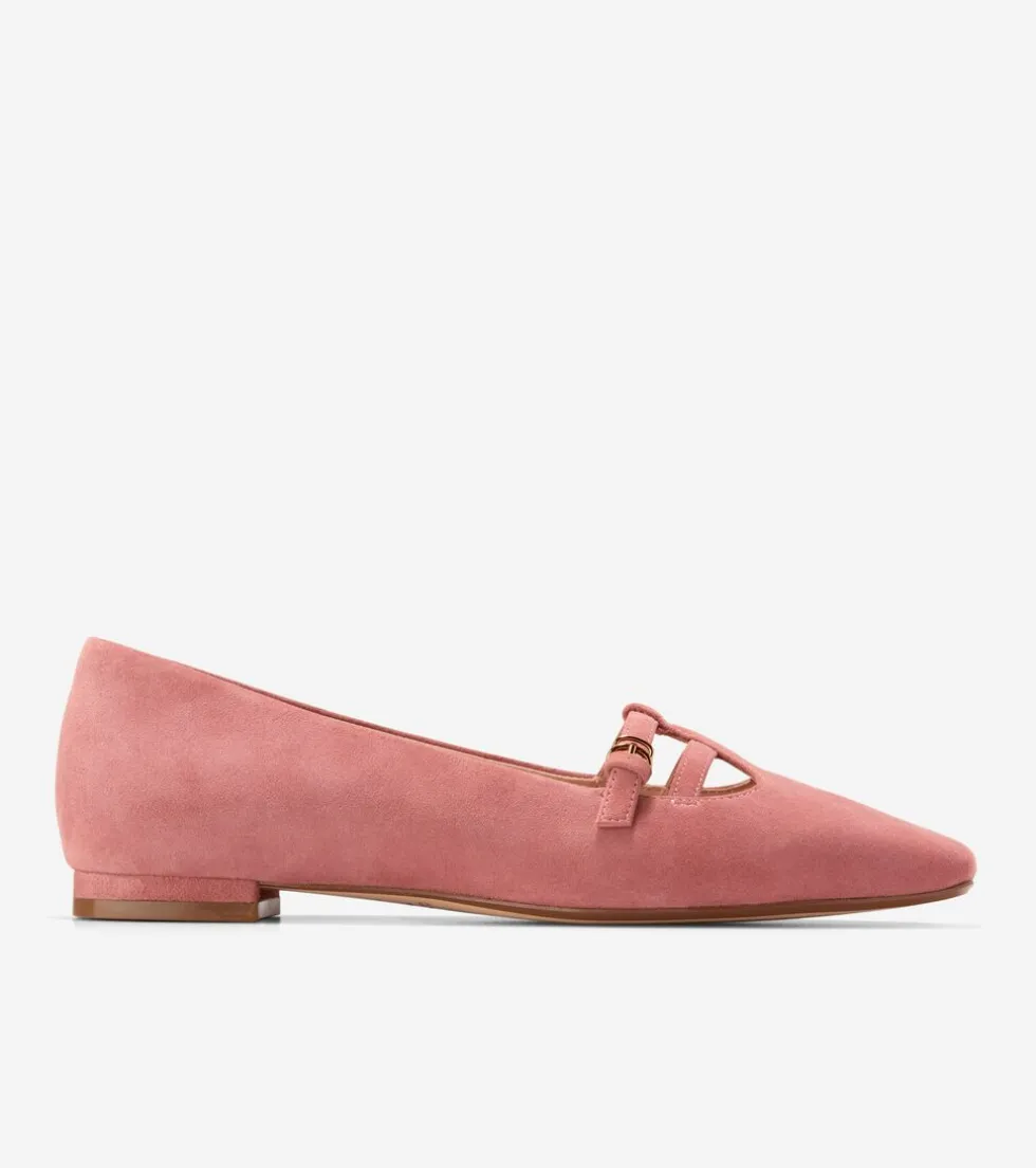 Cole Haan Dress Shoes | Flats & Ballets*Women's Brigid T-Strap Ballet Flats Rouge