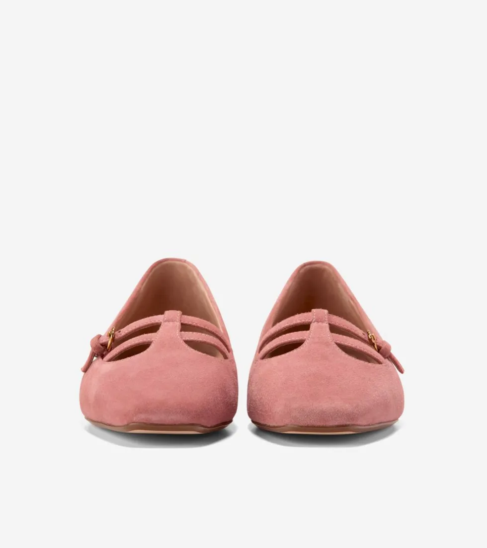 Cole Haan Dress Shoes | Flats & Ballets*Women's Brigid T-Strap Ballet Flats Rouge