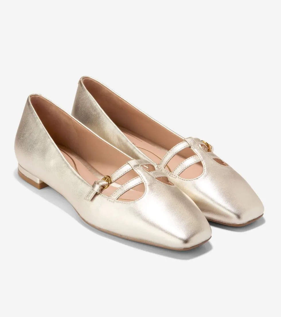 womens_brigid_tstrap_ballet_flats_4-1.webp Cole Haan Dress Shoes | Flats & Ballets*Women's Brigid T-Strap Ballet Flats SoftGold