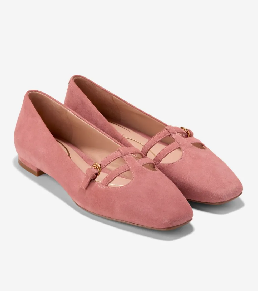 womens_brigid_tstrap_ballet_flats_4-2.webp Cole Haan Dress Shoes | Flats & Ballets*Women's Brigid T-Strap Ballet Flats Rouge
