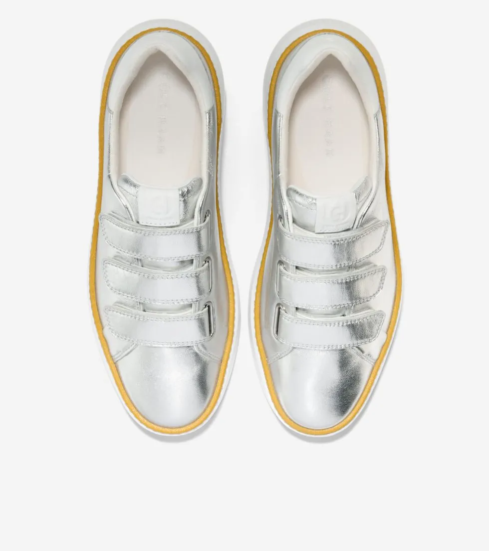 womens_grandproslash_topspin_triple_strap_sneakers_3-3.webp Cole Haan Sneakers*Women's GrandPrø Topspin Triple Strap Sneakers Silver-OpticWhite