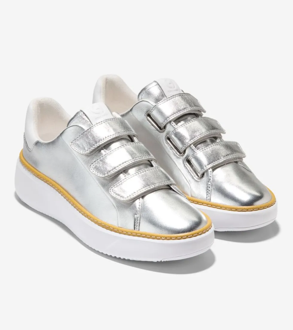 womens_grandproslash_topspin_triple_strap_sneakers_4-3.webp Cole Haan Sneakers*Women's GrandPrø Topspin Triple Strap Sneakers Silver-OpticWhite