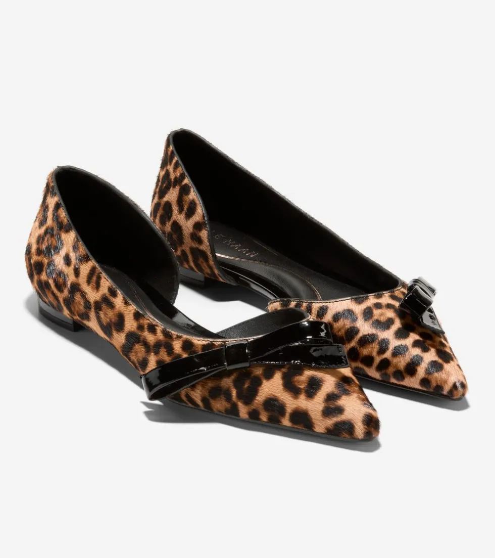 womens_noella_bow_skimmer_flats_5-2.webp Cole Haan Dress Shoes | Flats & Ballets*Women's Noella Bow Skimmer Flats LeopardPrint