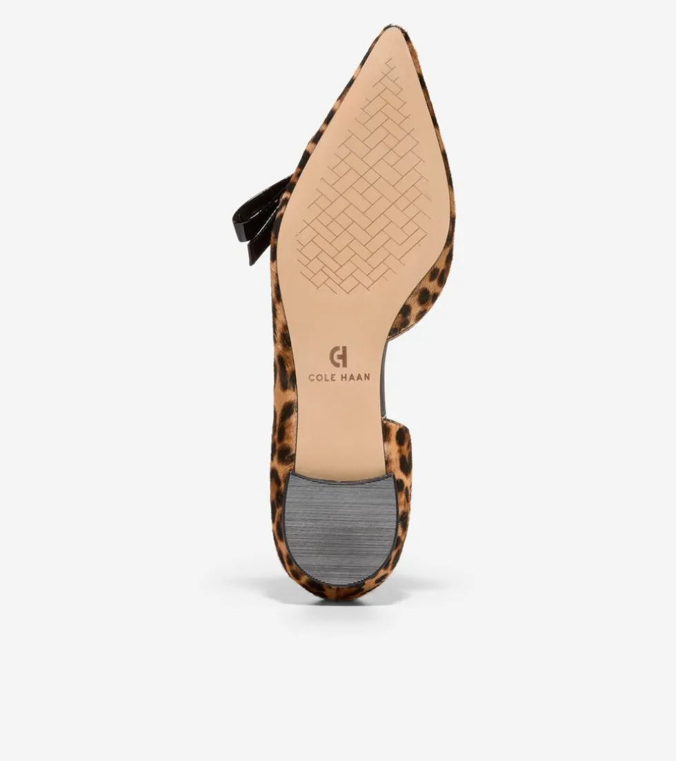 womens_noella_bow_skimmer_flats_6.webp Cole Haan Dress Shoes | Flats & Ballets*Women's Noella Bow Skimmer Flats LeopardPrint