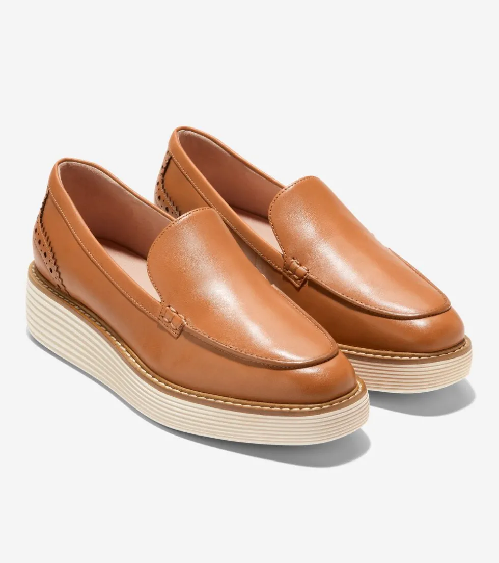 womens_oslashriginalgrand_platform_venetian_loafer_4.webp Cole Haan Dress Shoes | Loafers & Drivers*Women's ØriginalGrand Platform Venetian Loafer Pecan-Ivory