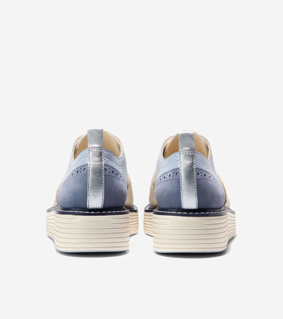 womens_oslashriginalgrand_platform_wingtip_oxfords_3.webp Cole Haan Oxfords*Women's ØriginalGrand Platform Wingtip Oxfords Heather-FolkstoneGray-Ivory