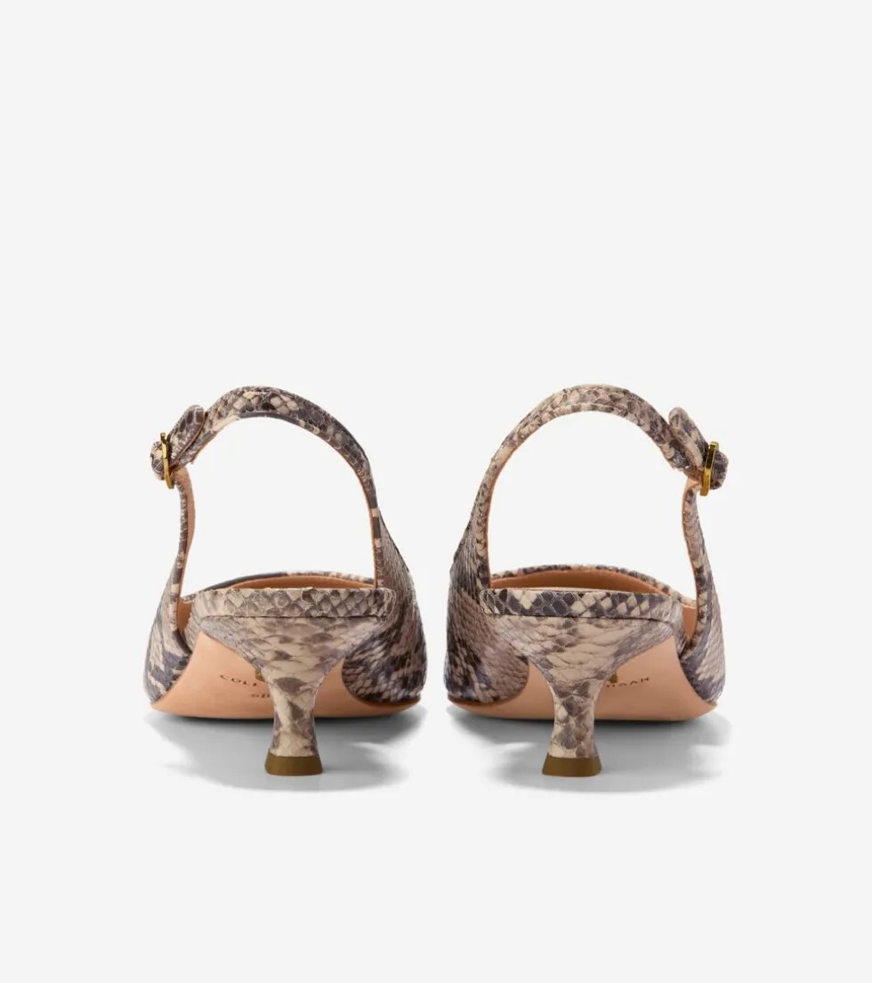 womens_tayla_kitten_heel_slingback_pumps_mm_3-1.webp Cole Haan Dress Shoes | Heels & Pumps*Women's Tayla Kitten Heel Slingback Pumps 45MM SnakePrint