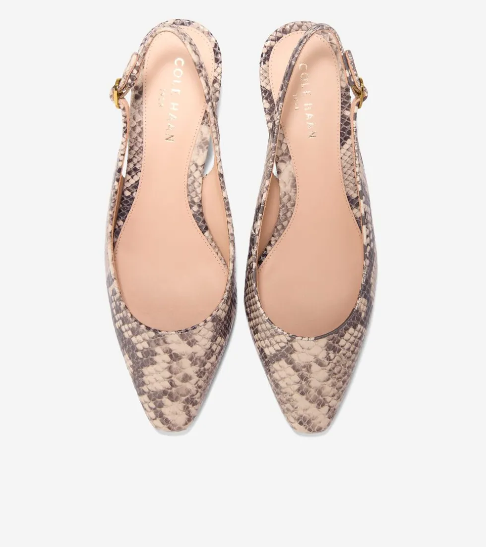 womens_tayla_kitten_heel_slingback_pumps_mm_4-1.webp Cole Haan Dress Shoes | Heels & Pumps*Women's Tayla Kitten Heel Slingback Pumps 45MM SnakePrint