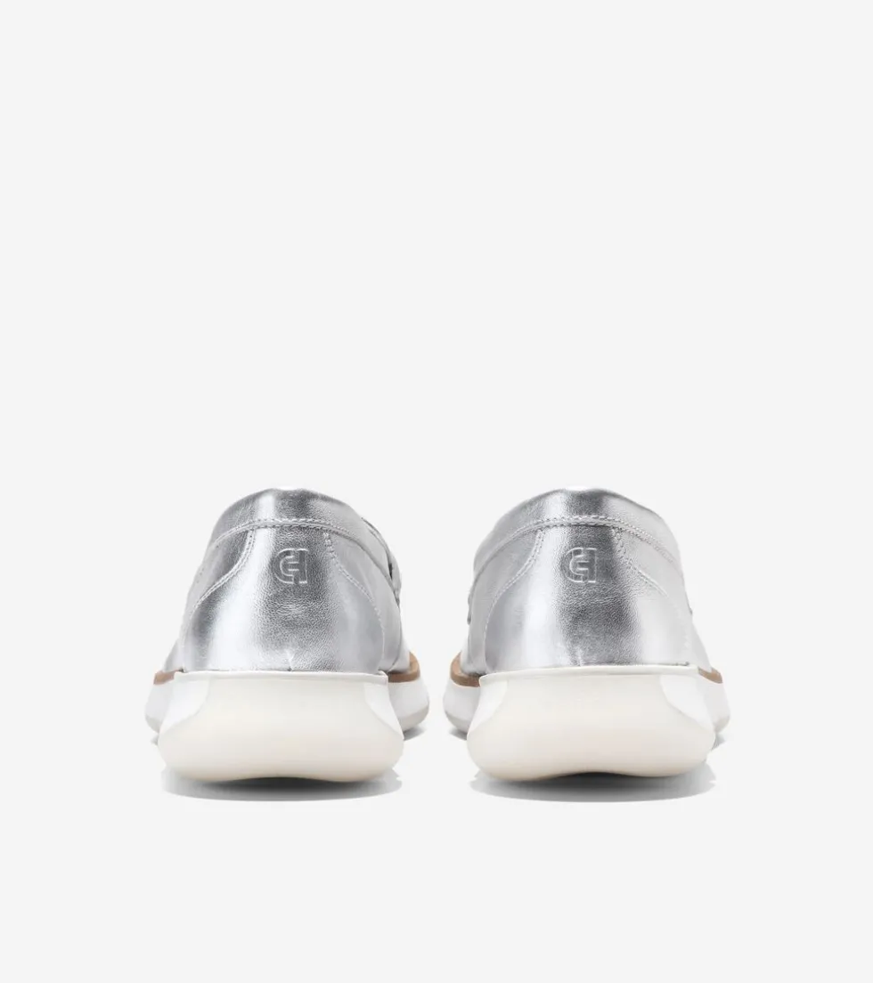 womens_zeroslashgrand_loafers_2-1.webp Cole Haan Loafers & Drivers*Women's 4.ZERØGRAND Loafers Silver-OpticWhite