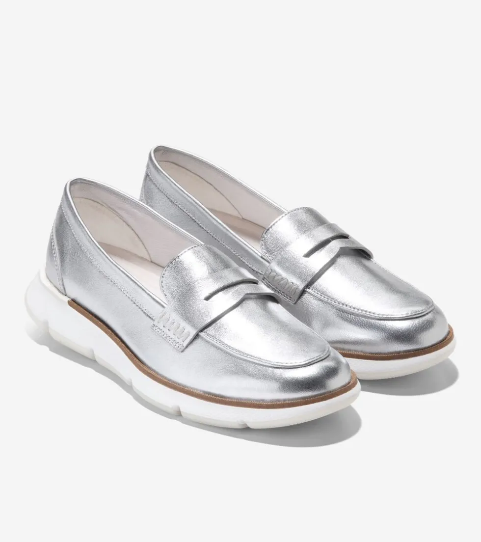 womens_zeroslashgrand_loafers_4-1.webp Cole Haan Loafers & Drivers*Women's 4.ZERØGRAND Loafers Silver-OpticWhite