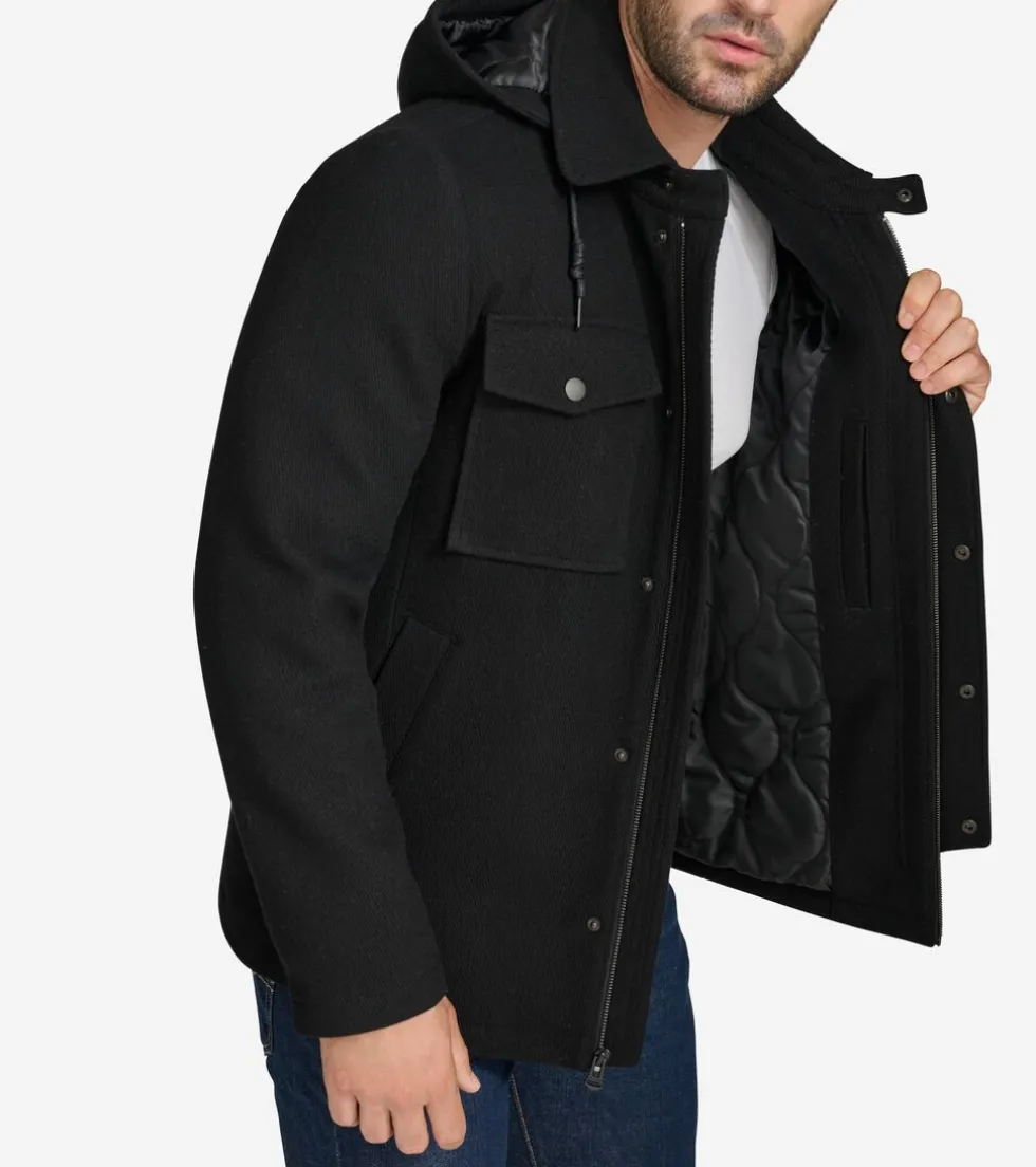 wool_twill_field_jacket_3.webp Cole Haan Wool Coats | Outerwear*Wool Twill Field Jacket Black